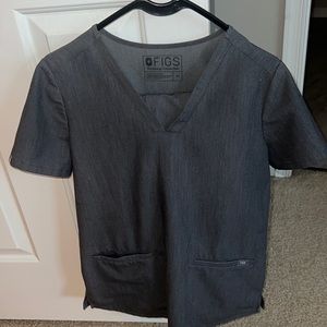 Figs scrubs top & bottoms (jogger). Grey.